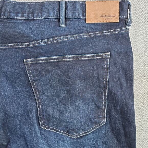 Weatherproof Men's Jeans Vintage 48x30 Dark Wash Comfort Relaxed Cotton Spandex - Picture 5 of 16